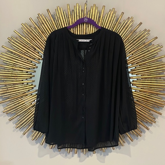 & Other Stories Black Sheer Blouse - Picture 1 of 6